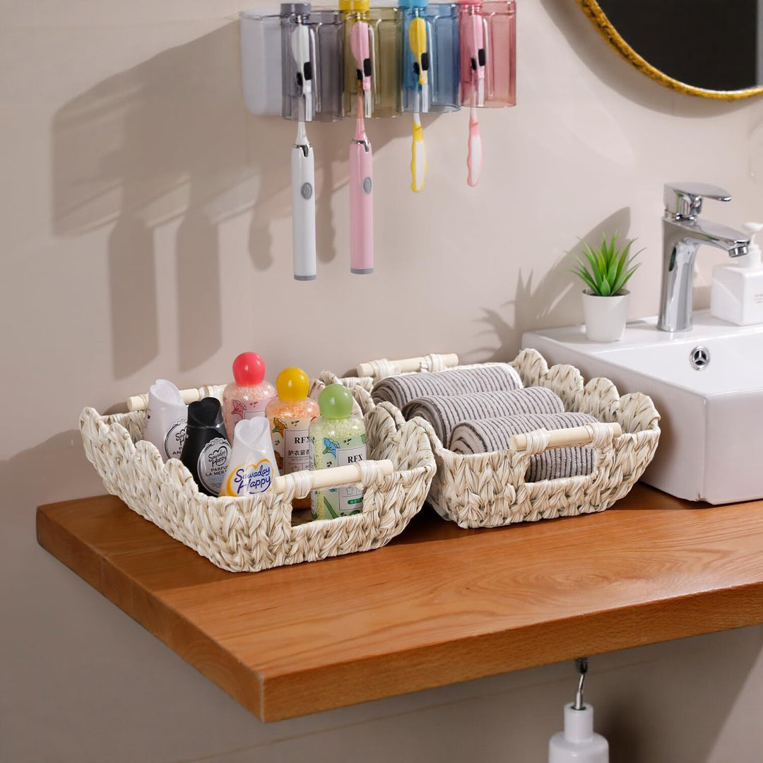 Decorative Woven Storage Caddy Bowlift