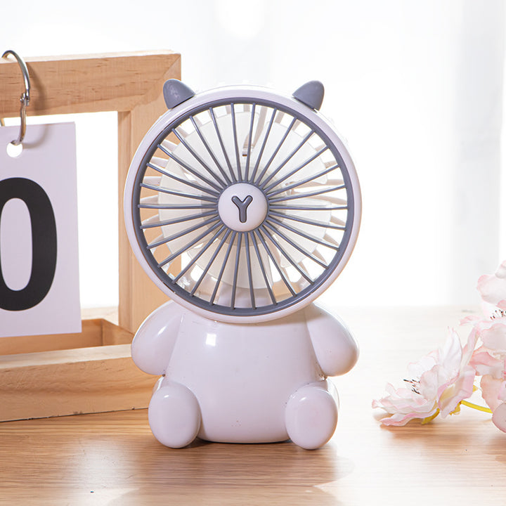Cute Animal-Themed Mini Desk Fan Bowlift