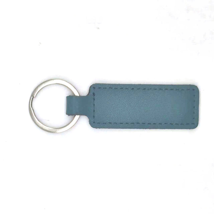 Unisex keychain with customizable faux leather Bowlift