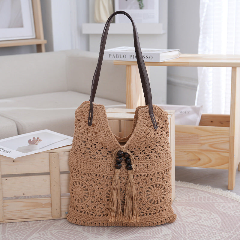 Handcrafted Macrame Shoulder Bag Bowlift