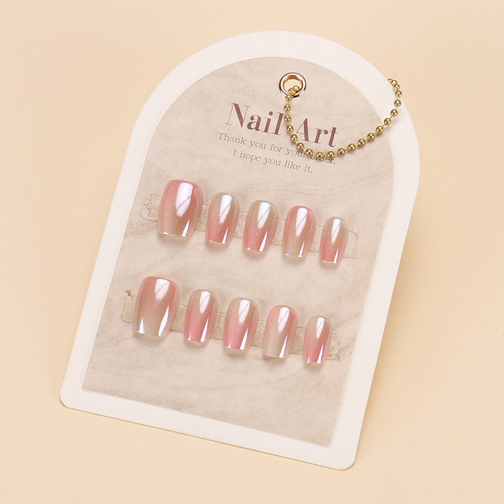 Premium Glossy Press-On Nail Set with Gradient Finish Bowlift