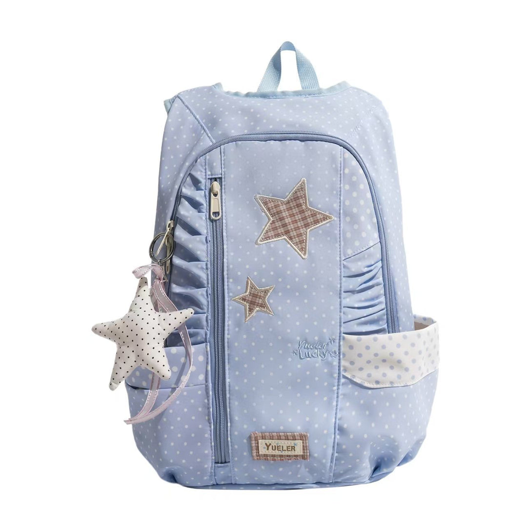 Star-Appliquéd Lightweight Backpack Bowlift
