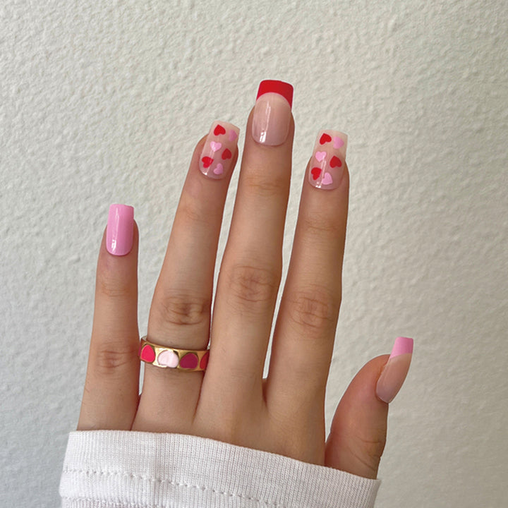 Artistic Nail Art with Heart Designs Bowlift