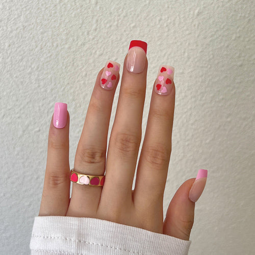 Artistic Nail Art with Heart Designs Bowlift