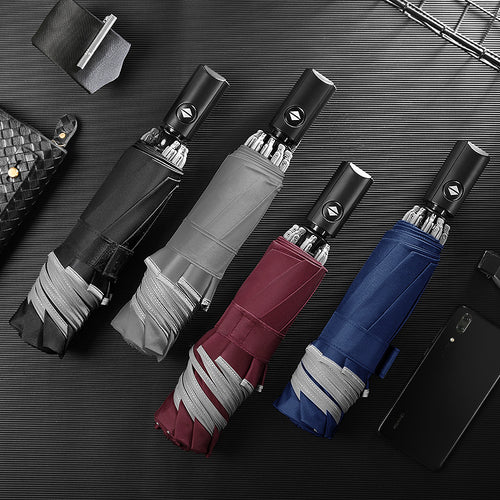 Women's automatic umbrella with ergonomic handle Bowlift