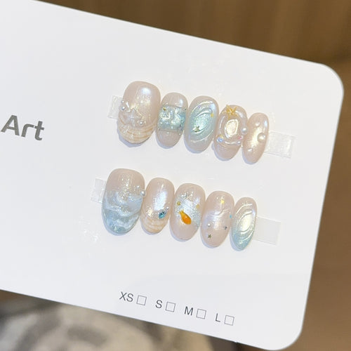 Art Nail Set with Maritime Design Bowlift