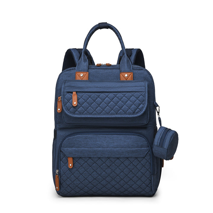 Multi-Functional Quilted Travel Backpack Bowlift