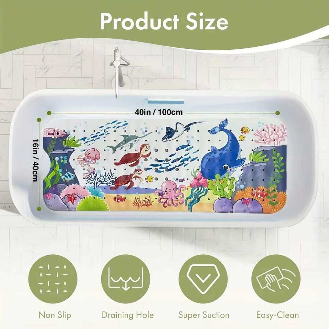 Decorative Ocean Shell Bath Mat Bowlift