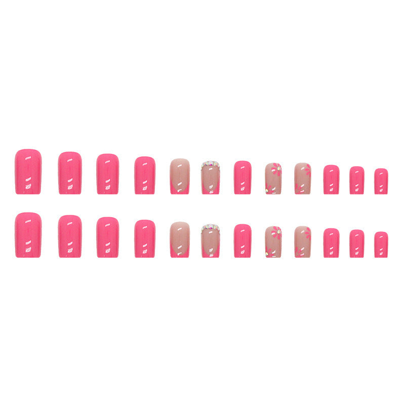 Artistic Floral Press-On Nail Designs Bowlift