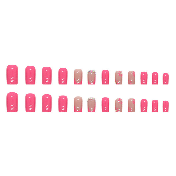 Artistic Floral Press-On Nail Designs Bowlift