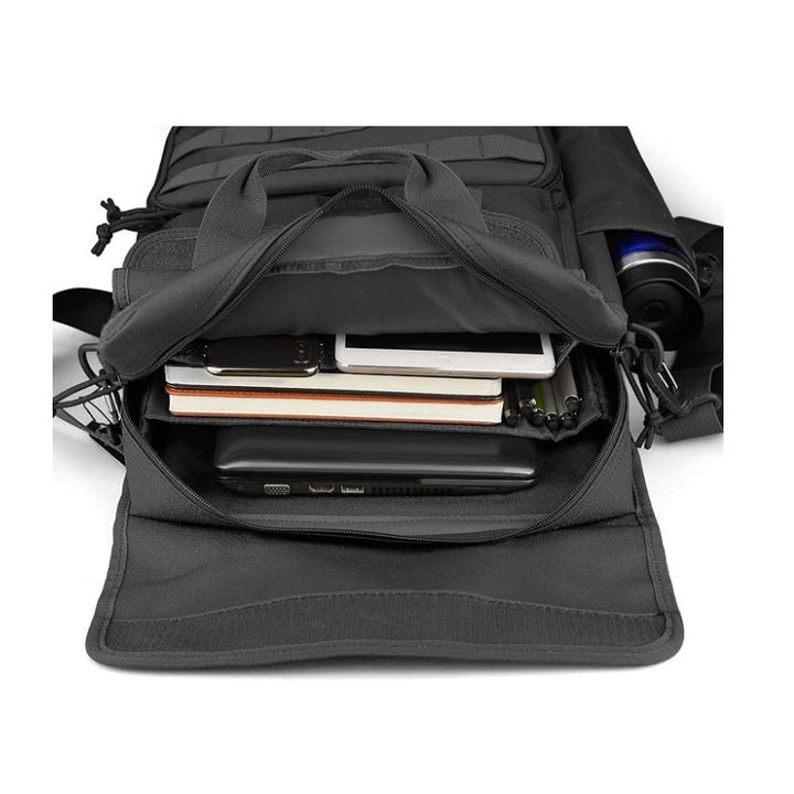 Tactical shoulder backpack with multiple organizer pockets Bowlift