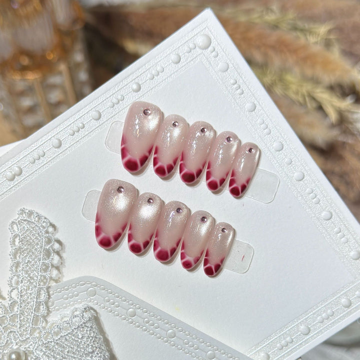 Elegant Gel Press-On Nail Set Bowlift