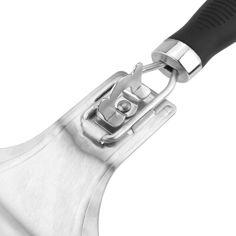 Foldable Nonstick Pizza Peel with Locking Silicone Grip Bowlift