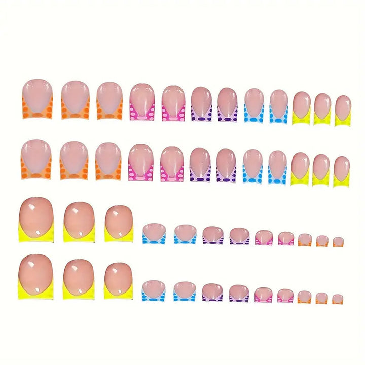 Trendy Decorative Press-On Nail Art Bowlift