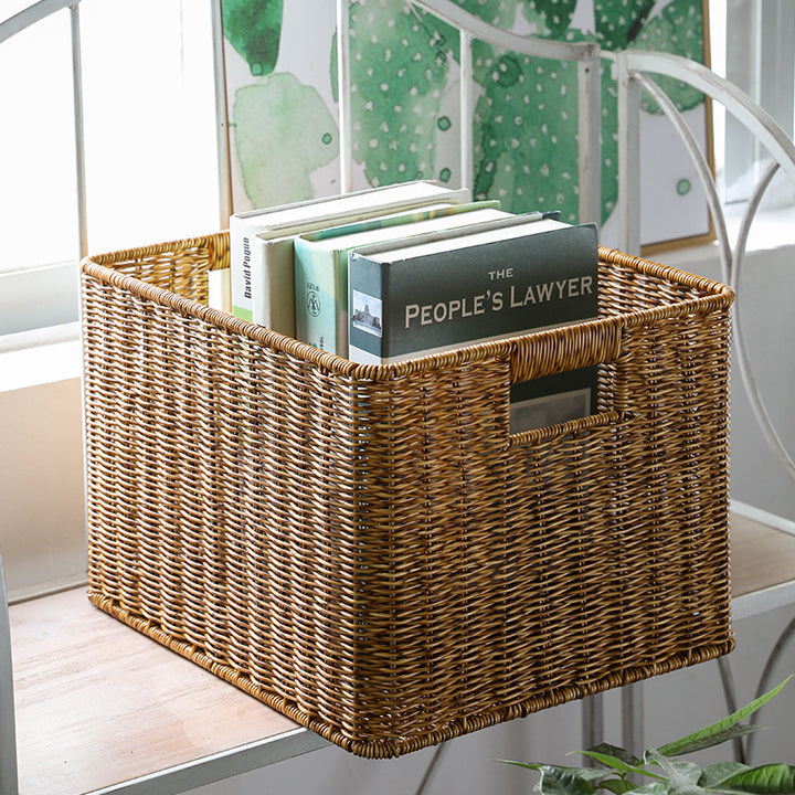Home Storage Wicker Basket Bowlift