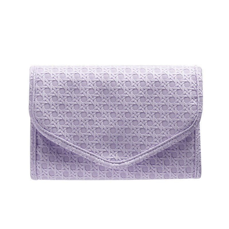 Quilted Foldable Travel Jewelry Organizer Roll with Zipper Pockets Bowlift