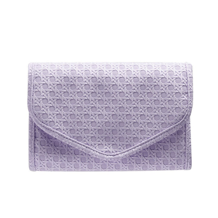 Quilted Foldable Travel Jewelry Organizer Roll with Zipper Pockets Bowlift