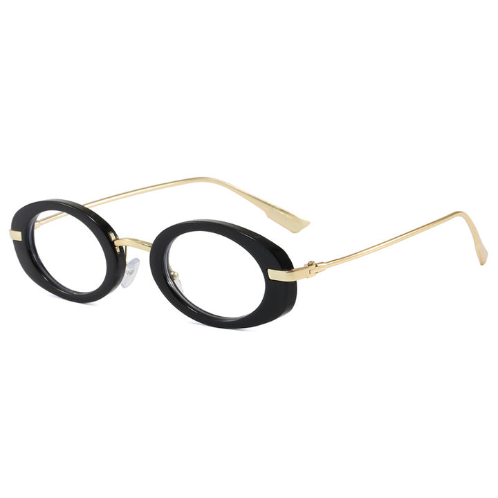 Fashionable glasses with oval frame Bowlift