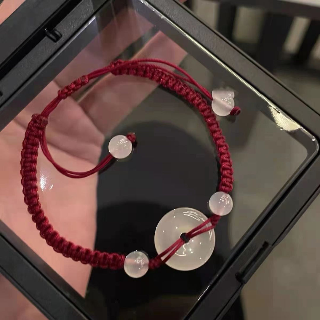 Adjustable Gemstone Macrame Bracelet Bowlift