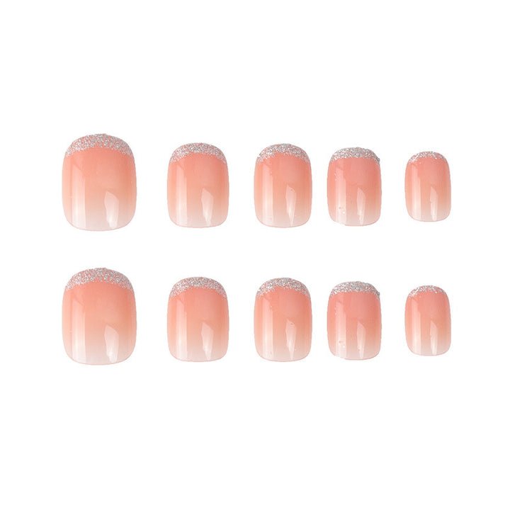 Elegant Glitter-Accented Nail Art Bowlift