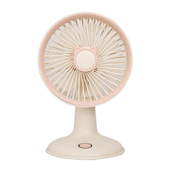 Ladies Portable Mini Table Fan with Cat Ears Bowlift
