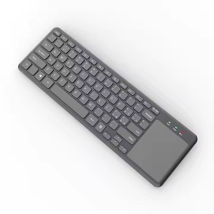 Ultra-Slim Wireless Keyboard with Touchpad Bowlift