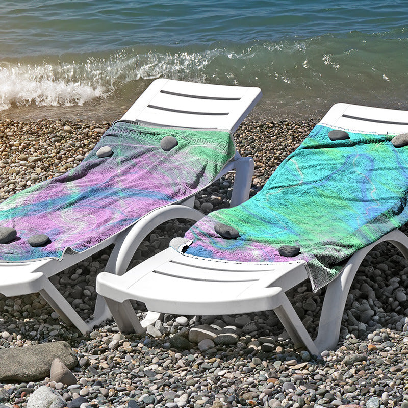 Beach towel made of skin-friendly microfiber with a creative pattern mix Bowlift