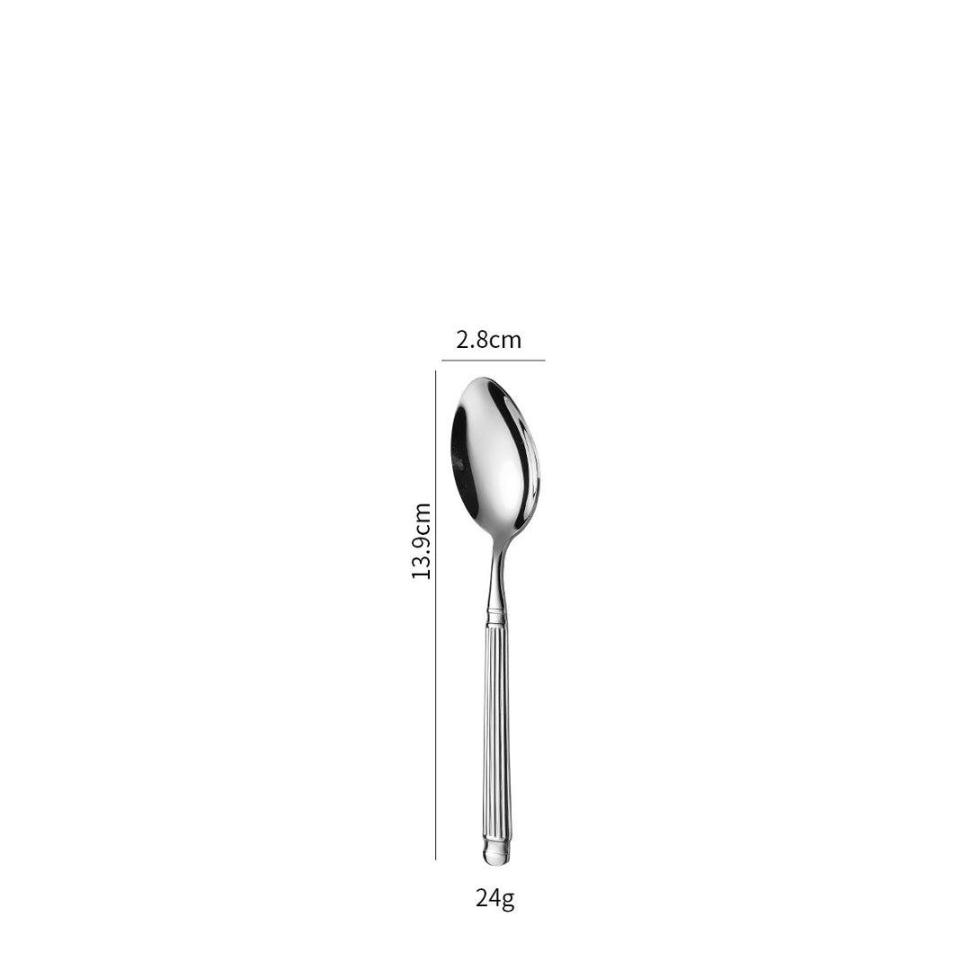 Elegant dessert spoon with exclusive surface design Bowlift