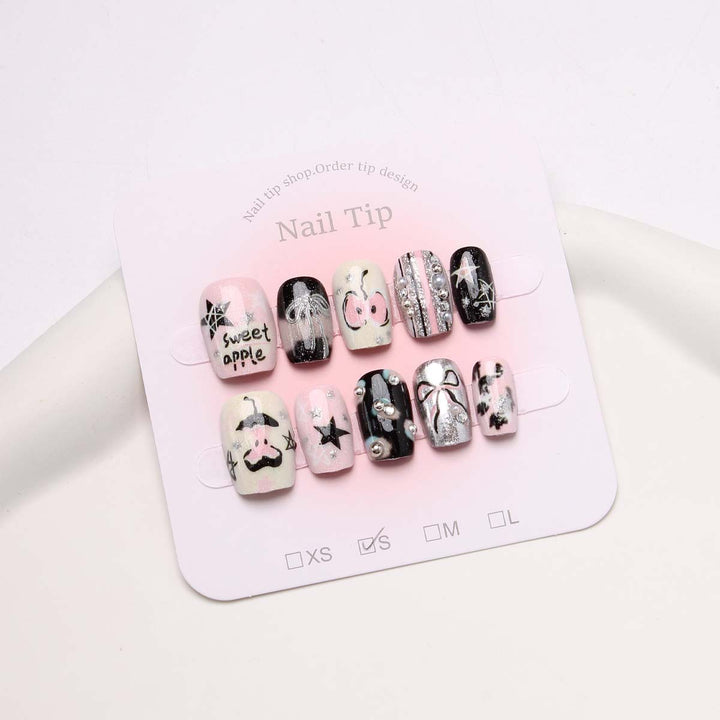 Artistic Press-On Nail Tips Set Bowlift
