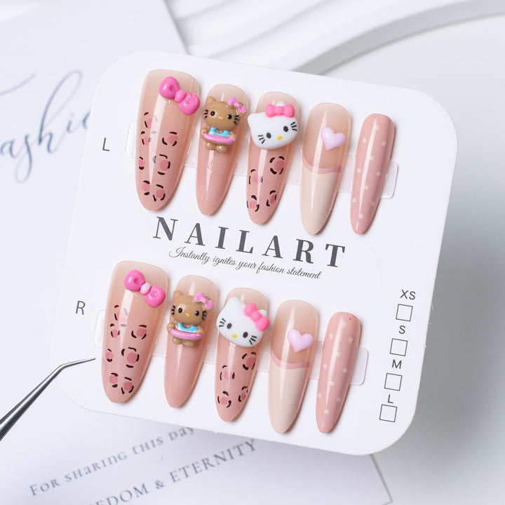 Creative Thematic Press-On Nail Set Bowlift