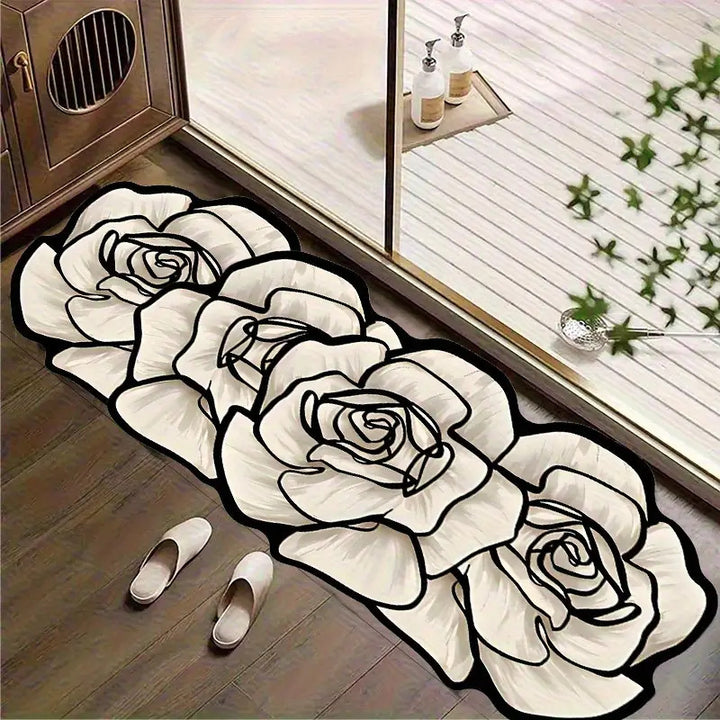 Floral Pattern Entrance Mat