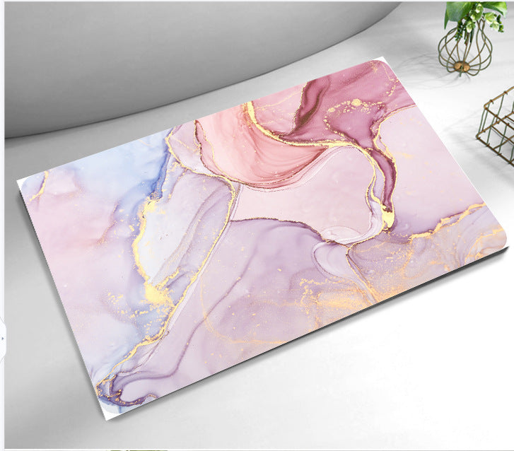 Luxurious Abstract Design Bath Mat Bowlift