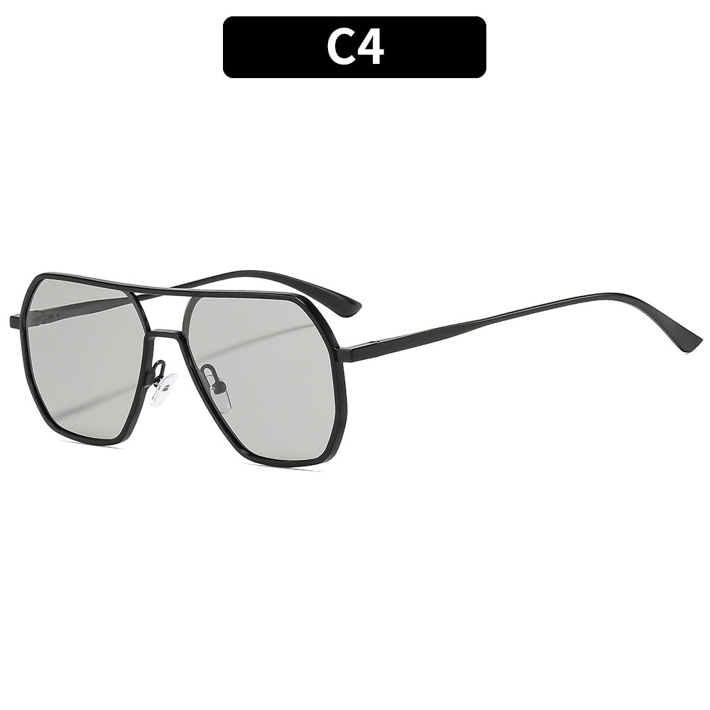 Fashionable Geometric Shield Sunglasses