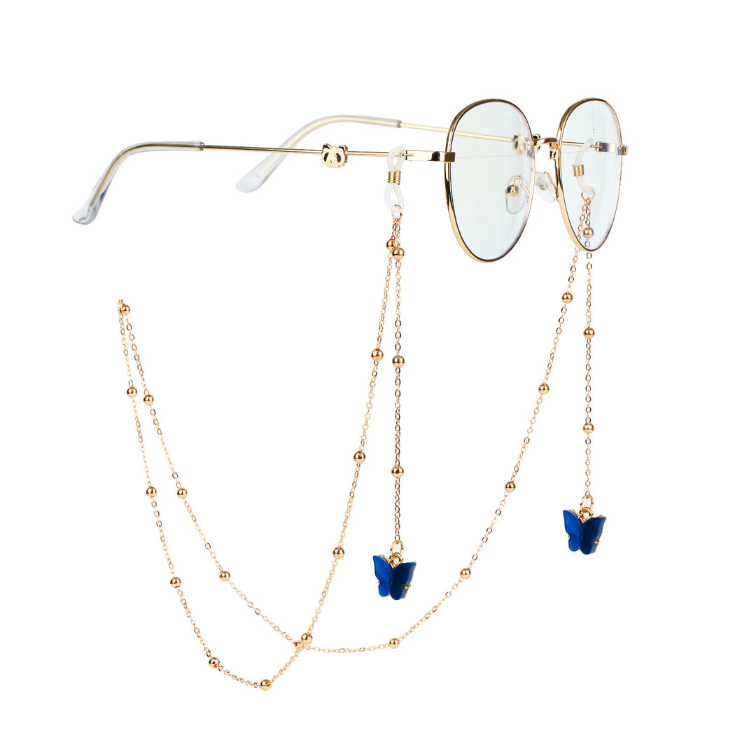Fashionable sunglasses chains with butterfly pendants Bowlift