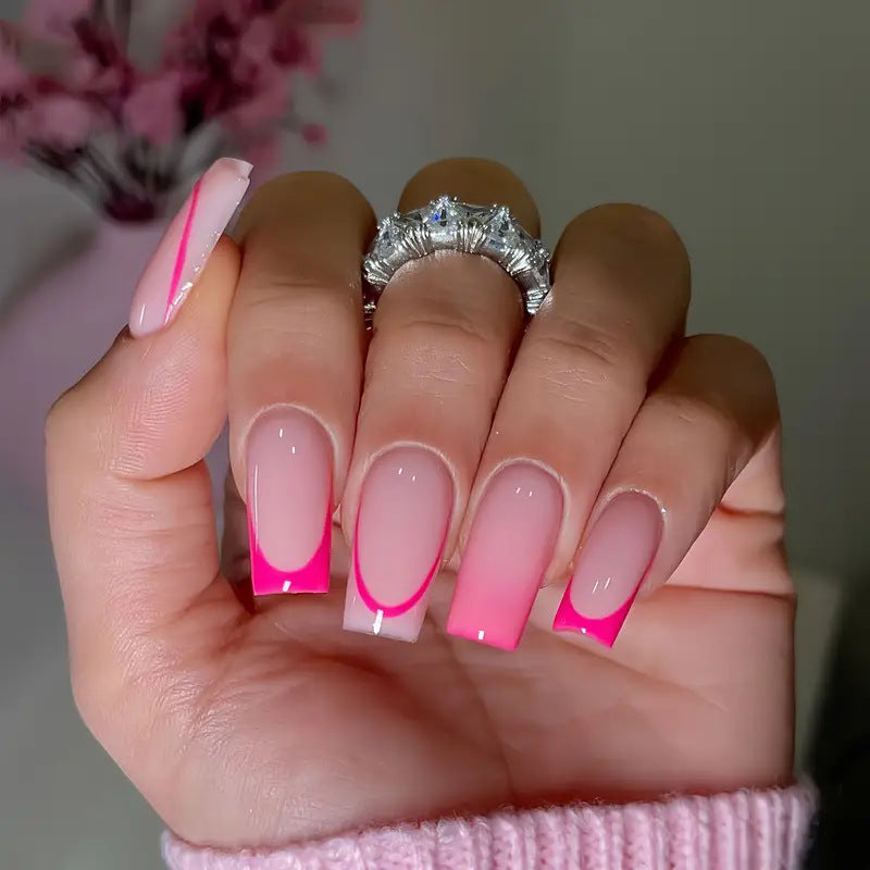 Stylish Acrylic Press-On Nail Set Bowlift
