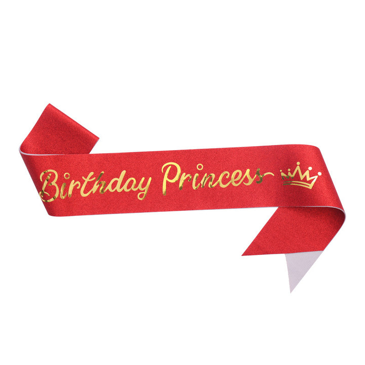 Women's Glittering Birthday Sash Bowlift