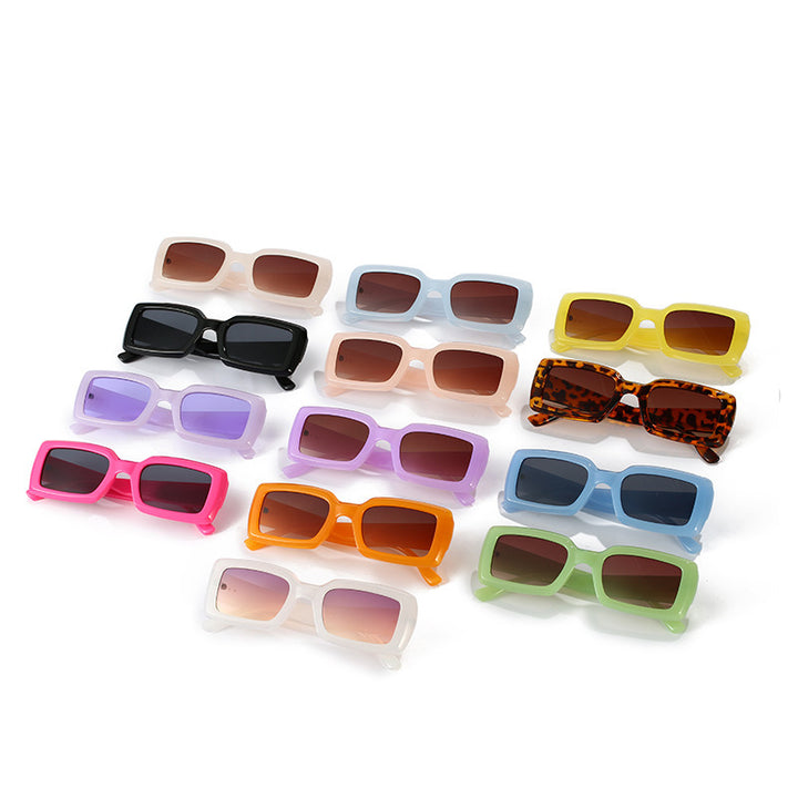 Oversized Geometric Sunglasses with Gradient Lenses Bowlift