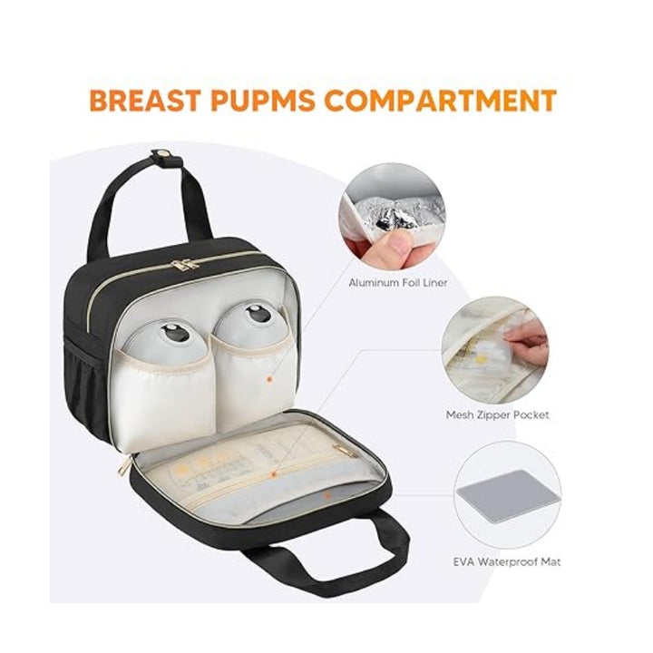 Multifunctional Cosmetic Bag with Intelligent Partition Bowlift