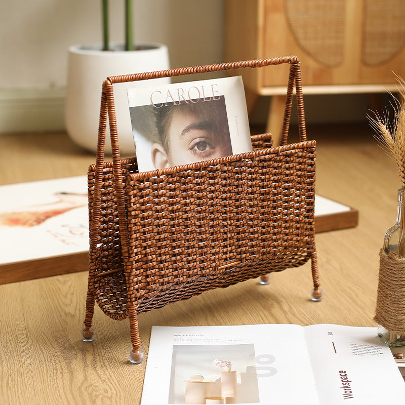 Unisex Handwoven Newspaper and Magazine Stand Bowlift