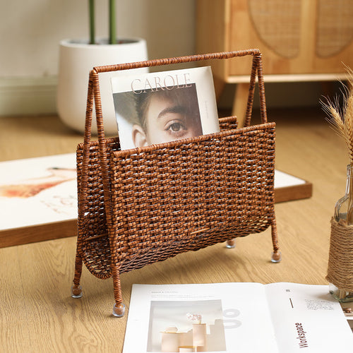 Unisex Handwoven Newspaper and Magazine Stand Bowlift