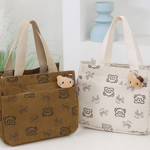 Cute Fun Cartoon Themed Mini Tote Bag Bowlift
