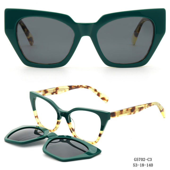 Women's striking oversized sunglasses with removable lenses Bowlift