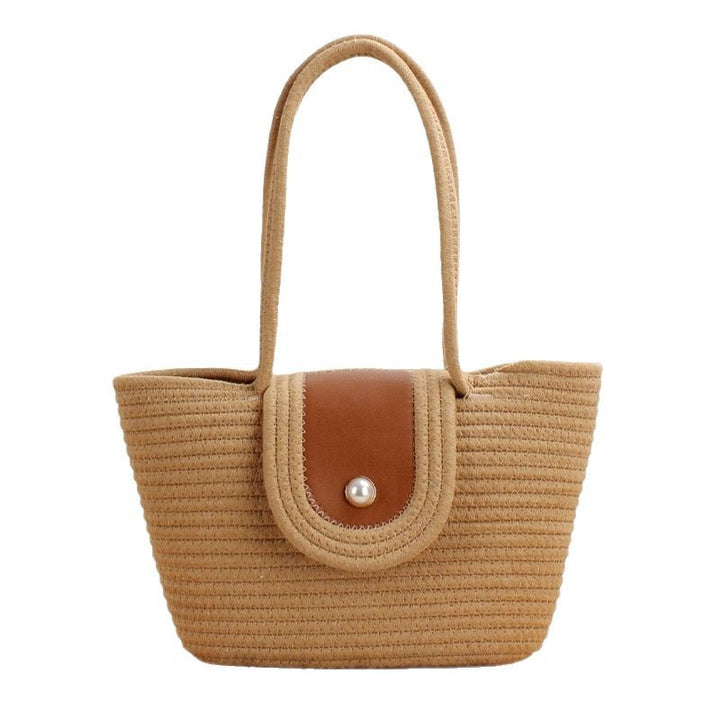 Handbag with Textured Design Bowlift