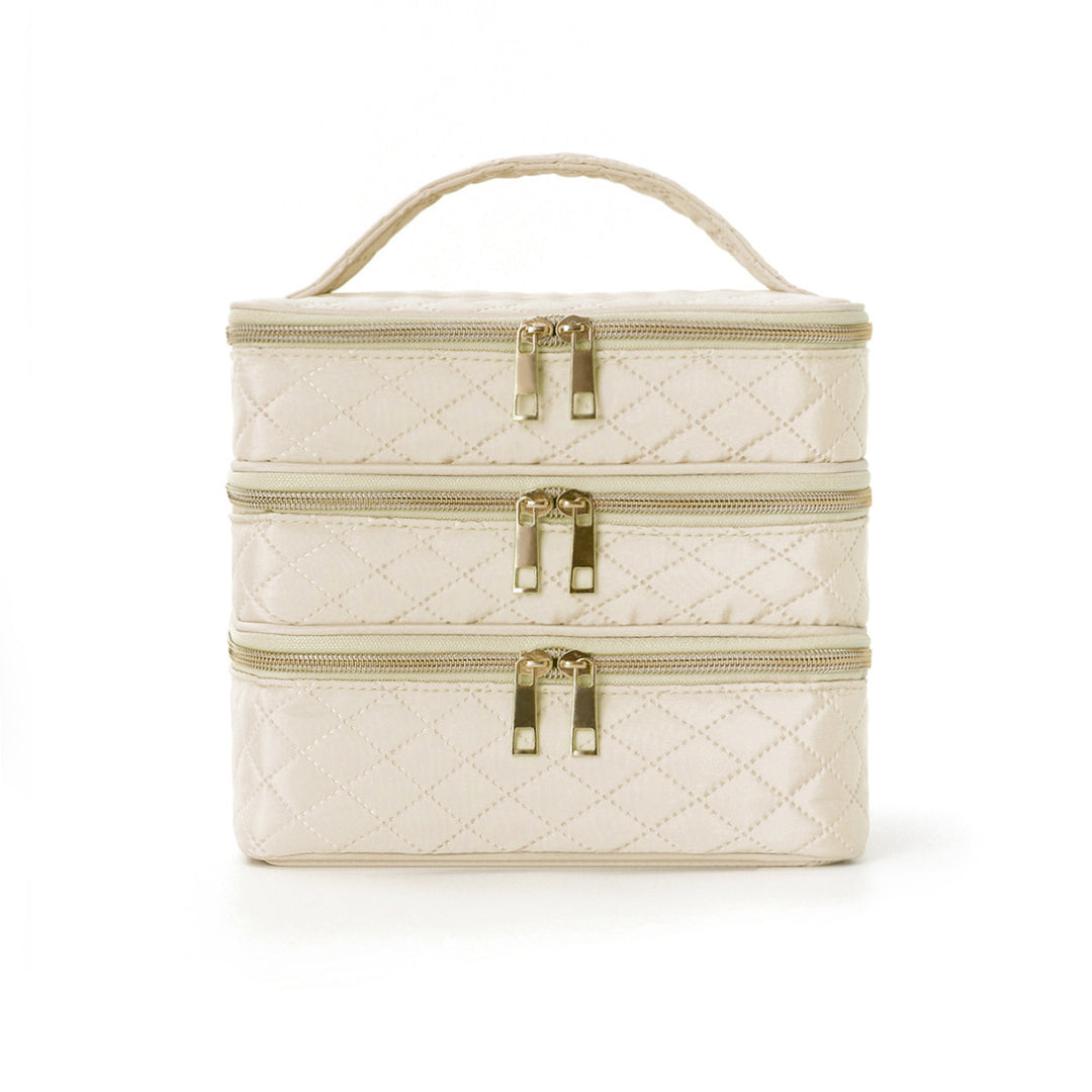 Cosmetic organizer bag with multiple compartments Bowlift