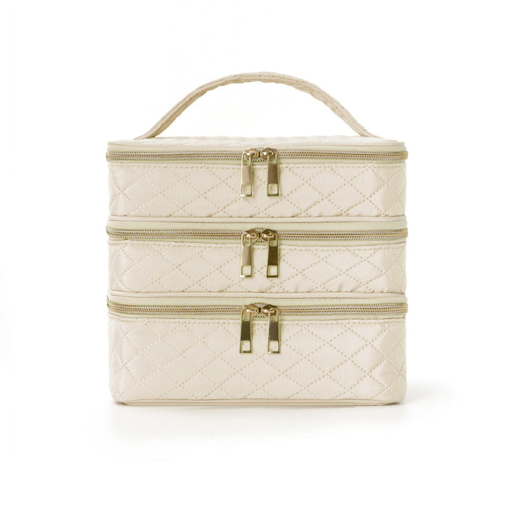 Cosmetic organizer bag with multiple compartments Bowlift