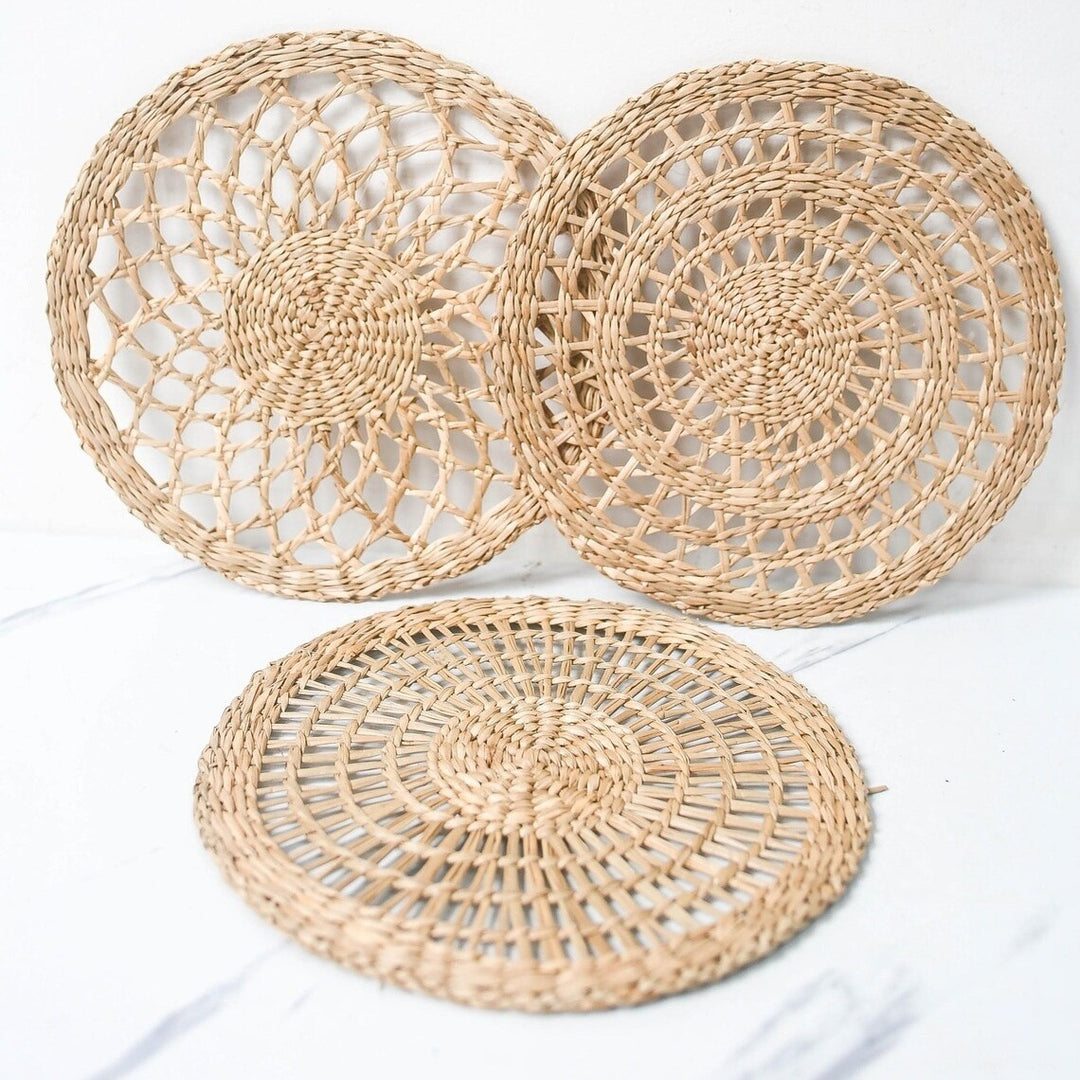 Handcrafted Woven Decorative Placemats Bowlift