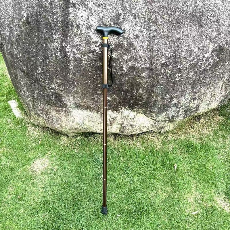 Adjustable Lightweight Folding Ergonomic Walking Cane with T-Handle Wrist Strap Bowlift
