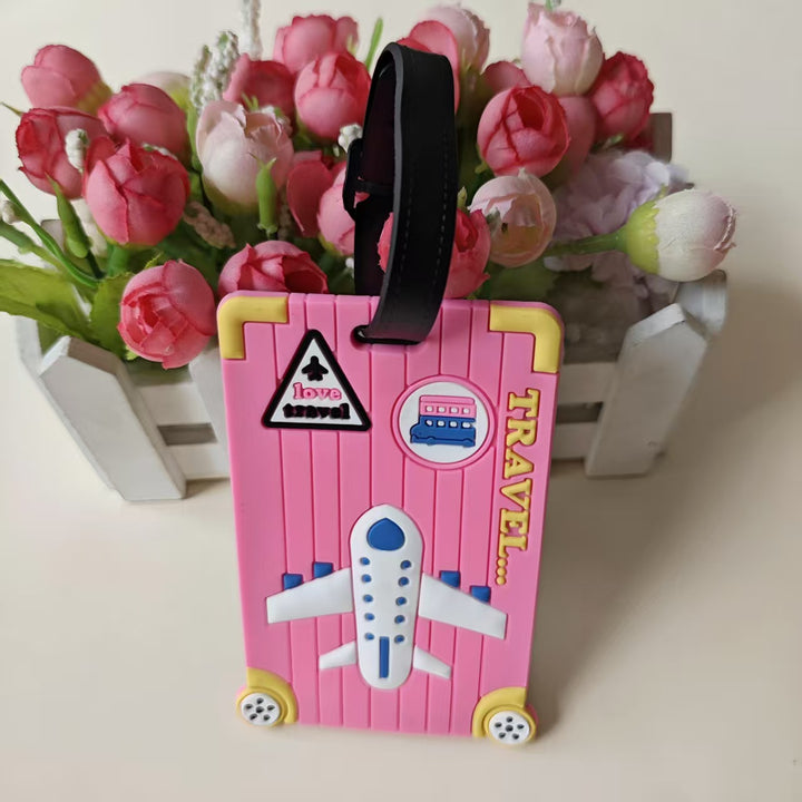 Unisex Travel-Themed Luggage Identifier Bowlift