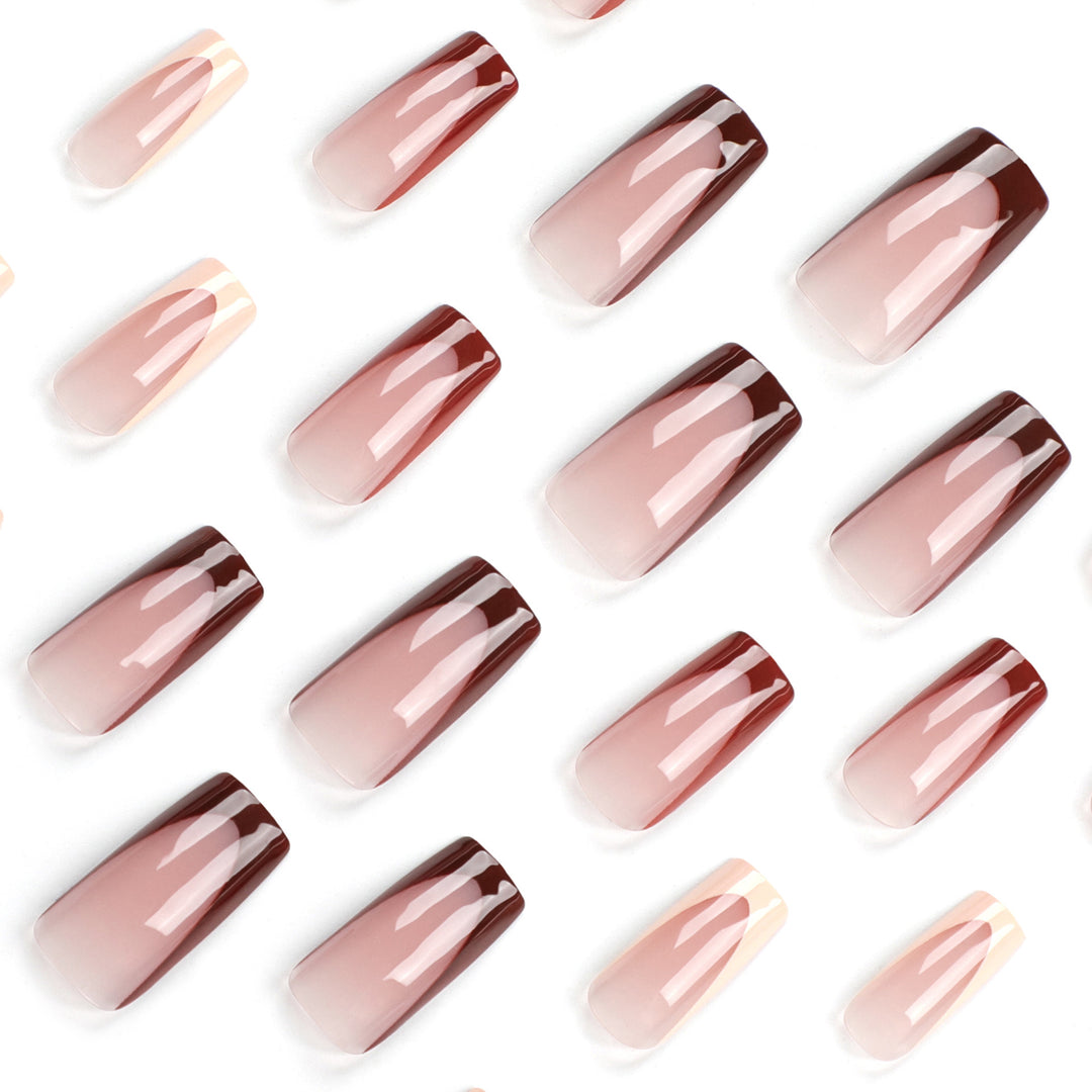 Trendy Art Nails with Elegant Gradient Bowlift