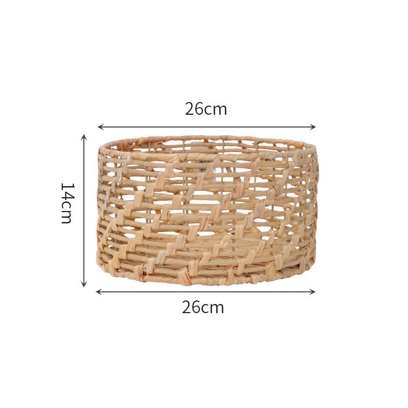 Braided basket with open design